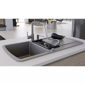 Granite Kitchen Sink Double Basin Grey