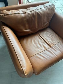 Italian leather armchair