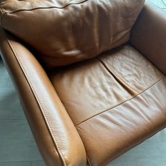 Italian leather armchair