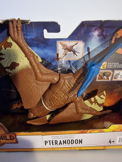 Jurassic World Dominion Roar Strikers Pteranodon - New (Damaged Box) Mattel HGP78