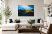 Derek Menary (b.1943) Autumn Light in the Grampian Region, (2002). Original Mixed Media Painting