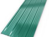 12 x corrugated metal sheets.