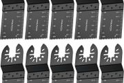 10Pcs 35mm Multi Tool Blades Oscillating Saw Wood Cutter Universal Quick Release Accessories Compatible with DeWalt Bosch FEIN Makita Multimaster Dremel (FREE POSTAGE)