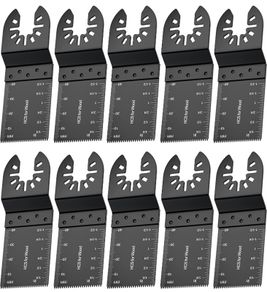 10Pcs 35mm Multi Tool Blades Oscillating Saw Wood Cutter Universal Quick Release Accessories Compatible with DeWalt Bosch FEIN Makita Multimaster Dremel (FREE POSTAGE)