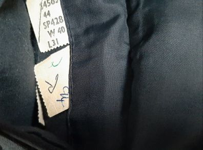 vintage male  jacket black and trousers 70's