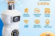 Bulb Double Camera With Automatic Tracking E27 Connector with Wifi