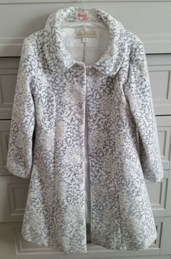 Elegant  girls coat and dress.