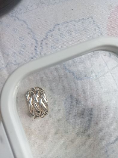 Sterling silver knot ring