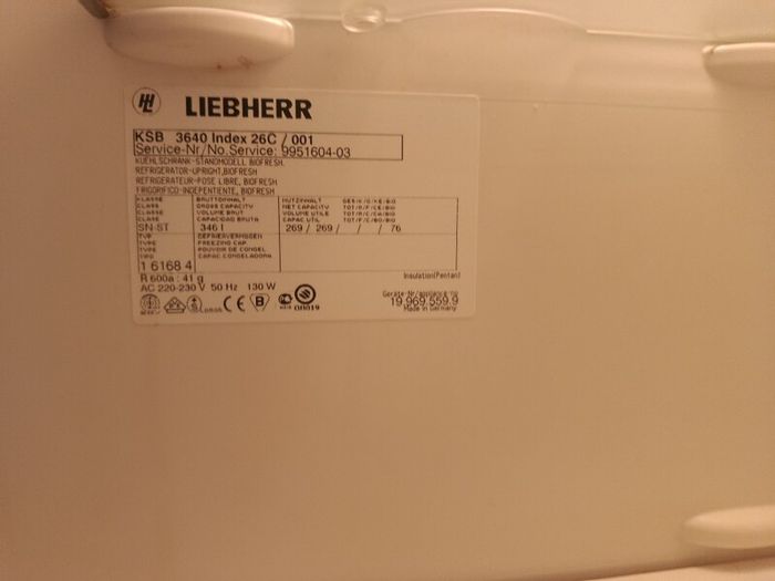 liebherr freezer