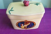 Collectable Disney Clover Butter Dish Beauty &amp; the Beast
