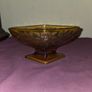 Indiana Glass Amber Footed candy dish Image 6