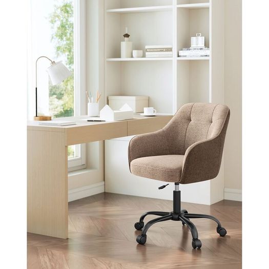 Office Chair Swivel Desk Chair padded  Height Adjustable 110kg Load Capacity Breathable Fabric Study