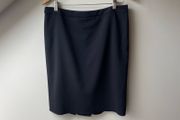 Armani Grey Skirt with Back Pleats
