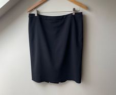 Armani Grey Skirt with Back Pleats