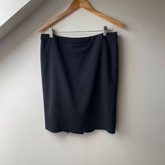 Armani Grey Skirt with Back Pleats