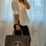 Canvas Tote Bag Grey - BRAND NEW Image 3