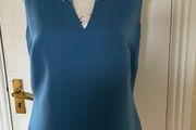 Principles Teal Beaded Sleeveless Top - Size 12