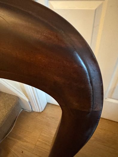 Pair of Antique Victorian Mahogany Balloon Back Chairs