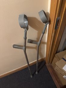pair of crutches