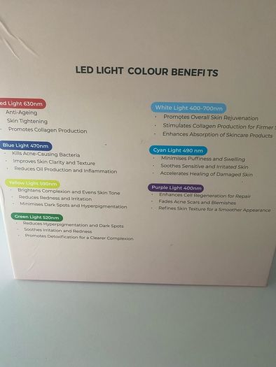 LED Face and Neck mask