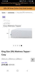 King Size Mattress Topper