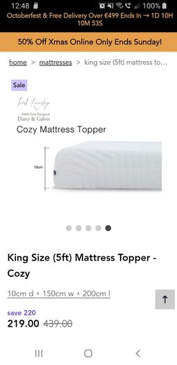 King Size Mattress Topper