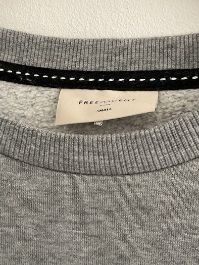 dress freequent brand size small grey sweatshirt dress with side slits