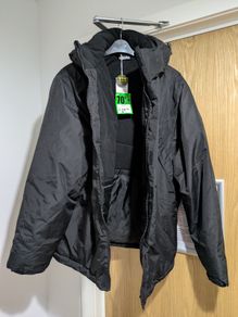 Slazenger Weather Water Resistant Detachable Hood Puffer Jacket