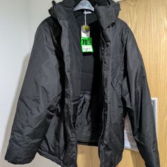 Slazenger Weather Water Resistant Detachable Hood Puffer Jacket