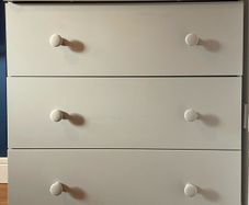 Combined Grey Chest of Drawers & Baby Changing Table