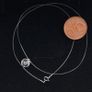 Silver cubic zirconia necklace Image 3