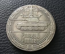 WW2 German Coin - Panzer Tank