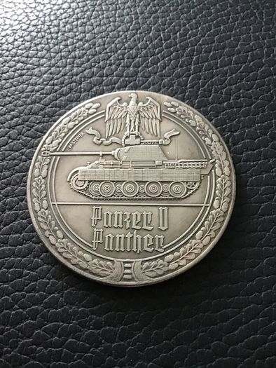 WW2 German Coin - Panzer Tank