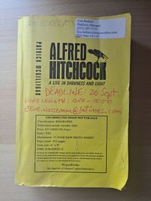 Alfred Hitchcock Uncorrected Proof