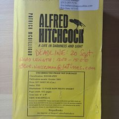 Alfred Hitchcock Uncorrected Proof
