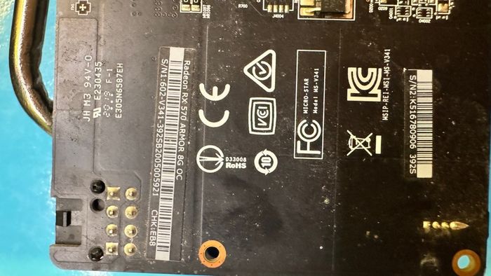 MSI Radeon RX 570 Armor 8GB OC Graphics card