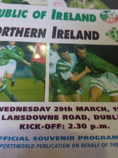 Irish International Football Programme