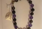 Amethyst & Smokey quartz necklace