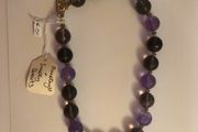 Amethyst &amp; Smokey quartz necklace