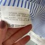top zara large blue & white top size large Image 8