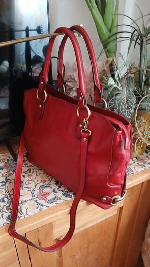 leather handbag