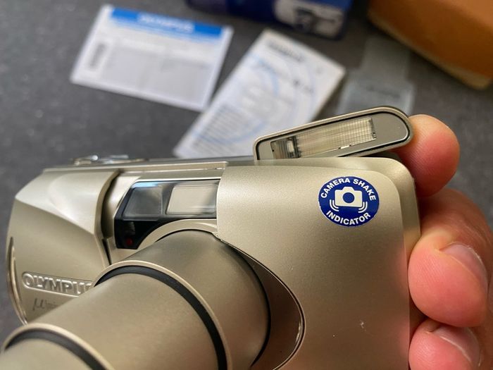 READ! Olympus MJU-III 120 Compact Point & Shoot Film Camera 38-120mm Lens