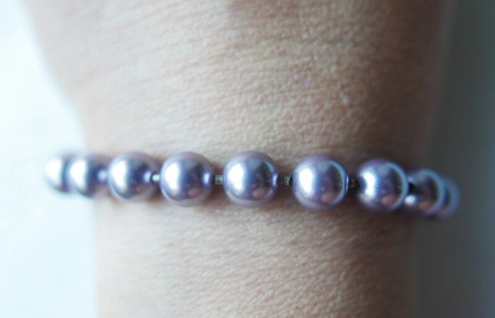 Swarovski Purple Pearl Bracelet