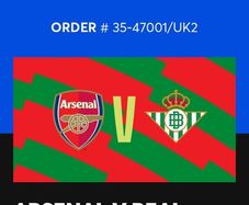 Arsenal V Real Betis Tickets