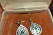 Modern Green Earrings