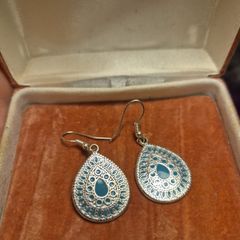 Modern Green Earrings