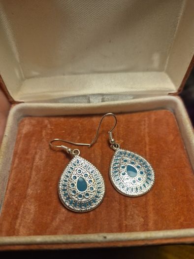 Modern Green Earrings