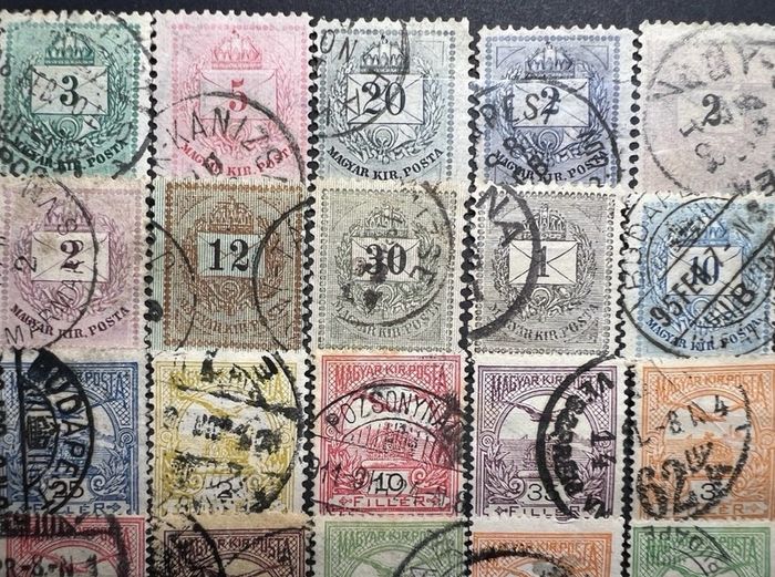 Hungary 19th century antique stamps lot