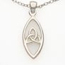 925 Vintage Sterling Silver Celtic Knot Necklace Image 3
