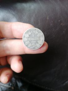 1896 South Africa Silver One Shilling Coin